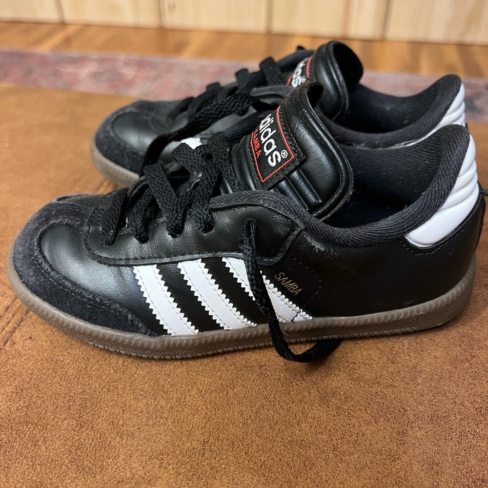 Adidas Kids Samba Black and White Shoes
